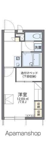 レオパレス川口(1K/1階)の間取り写真