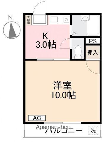 ライズマンション(1K/5階)の間取り写真