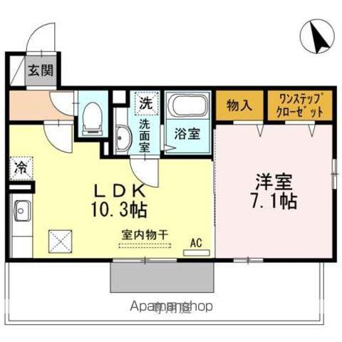 LAXA COURTⅡ(1LDK/1階)の間取り写真