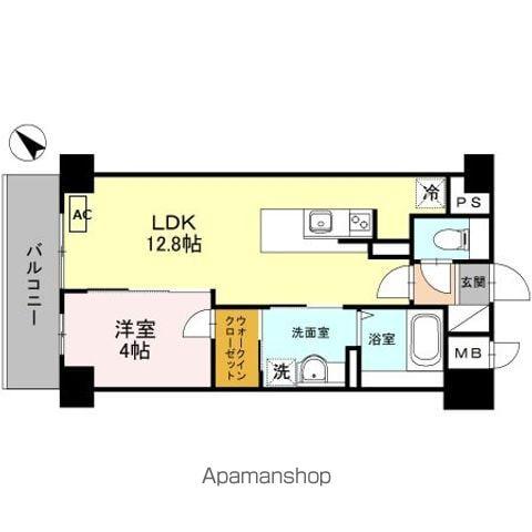 EL-SIAUMEKITA(1LDK/6階)の間取り写真