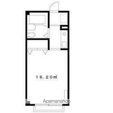 エステート五本木(1K/2階)の間取り写真
