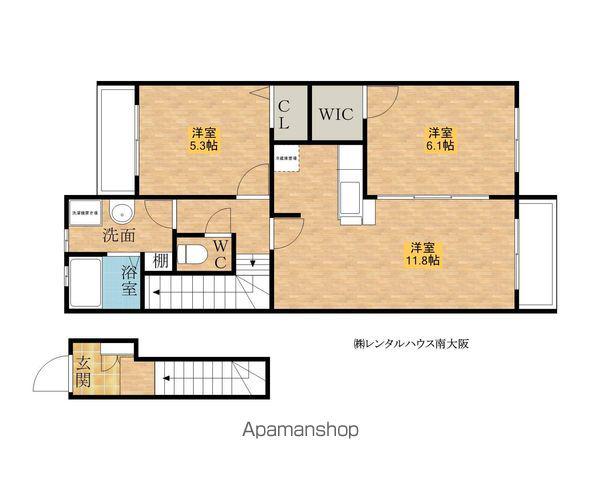 プチ シャ(2LDK/2階)の間取り写真