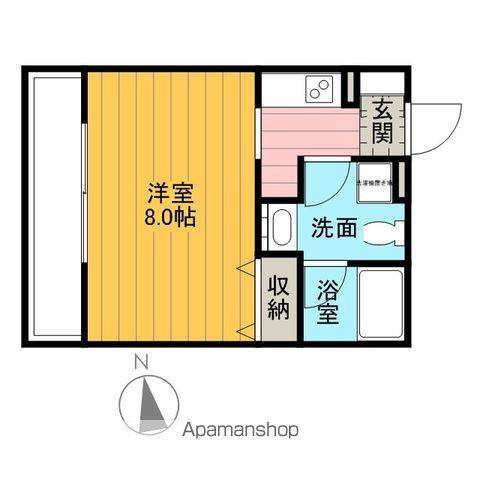 パークアクシス亀戸中央公園(ワンルーム/13階)の間取り写真