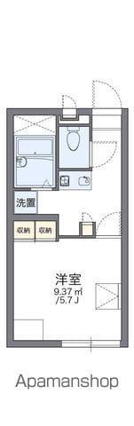 レオパレスコンチェルト(1K/1階)の間取り写真