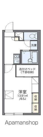レオパレス フォレスト55(1K/2階)の間取り写真