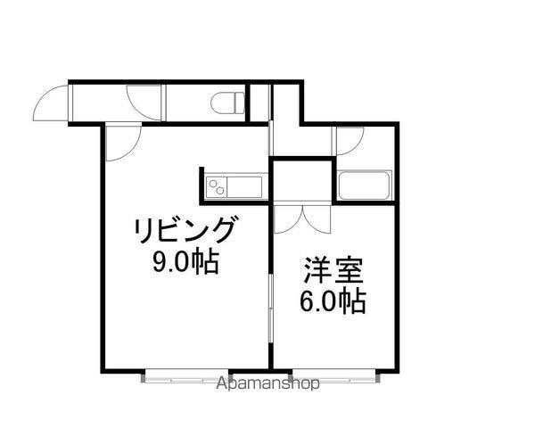 ORIGIN本通(1DK/2階)の間取り写真