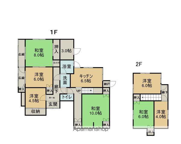 太多線 根本駅 徒歩15分 2階建 築53年(7DK)の間取り写真