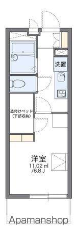 レオパレスWAVEIMPACT(1K/4階)の間取り写真