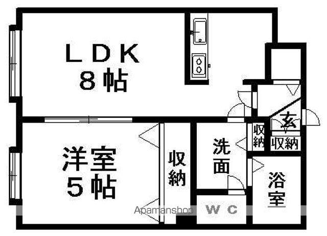 R-FREE真栄21(1LDK/1階)の間取り写真