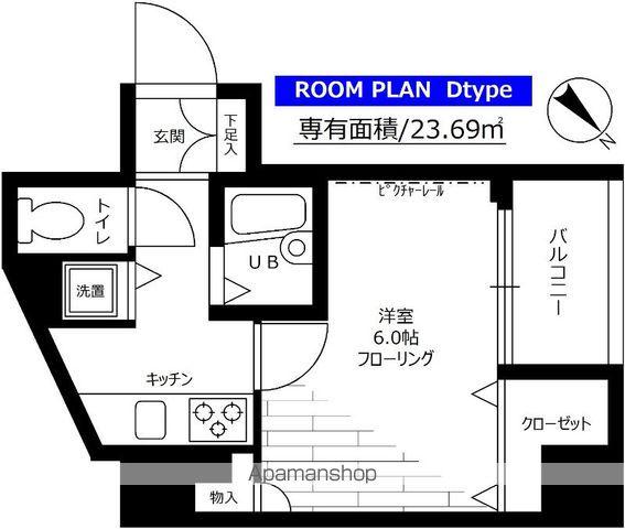 ステージファースト白山(1K/11階)の間取り写真