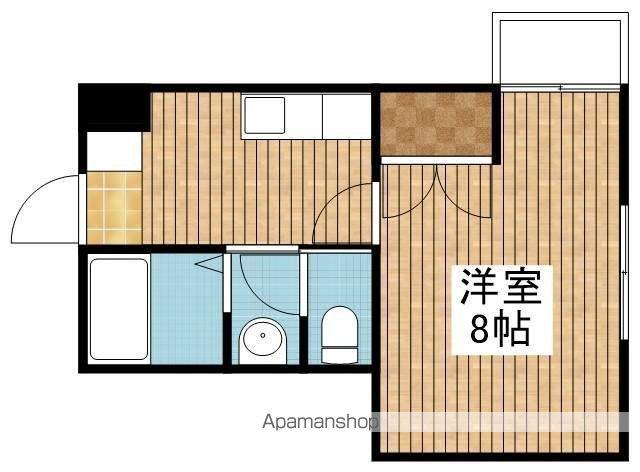 ハイブリッジ神道寺(1K/1階)の間取り写真