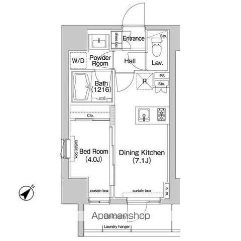 コンフォリア東池袋イースト(1DK/7階)の間取り写真