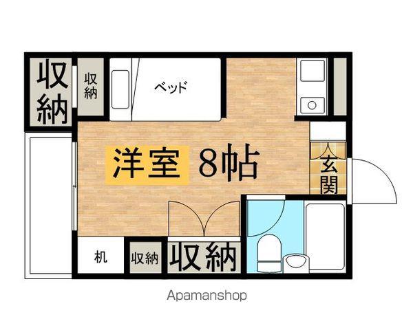 グリーンカーサ(ワンルーム/1階)の間取り写真