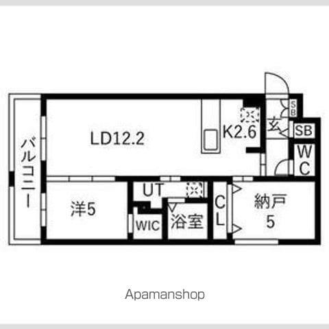 ヴィレッジ円山テラス(2LDK/4階)の間取り写真