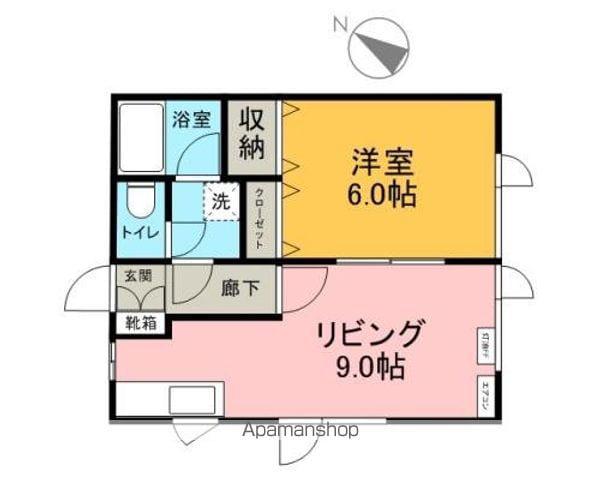 コーポアドレイション(1LDK/2階)の間取り写真