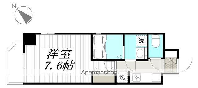 アークヒルズ横浜英町(1K/6階)の間取り写真