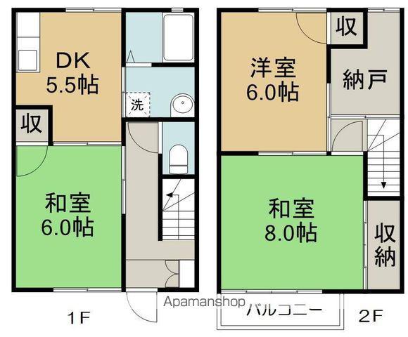 ガーデンハイツさとうA(3K/1階)の間取り写真