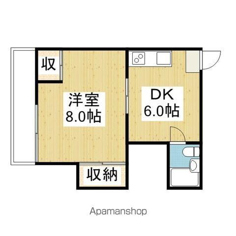 丸の内ハイツ(1DK/2階)の間取り写真