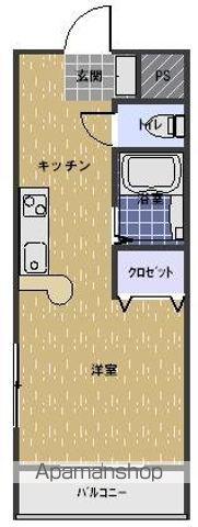 ラ・ヴォン・ヴィおおまちⅡ(1K/1階)の間取り写真