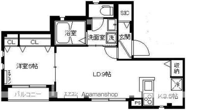 メゾン・ド・ヴェリテ(1LDK/3階)の間取り写真
