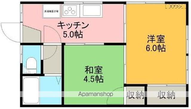 ハイツクリタ(2K/2階)の間取り写真