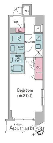 エルスタンザ清澄白河(1K/5階)の間取り写真