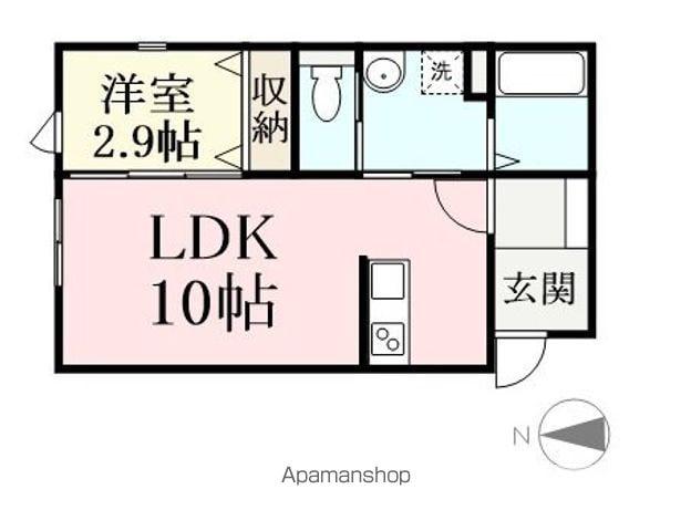 エミネンスコート(1LDK/1階)の間取り写真
