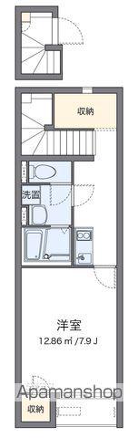 クレイノアーカス(1K/2階)の間取り写真