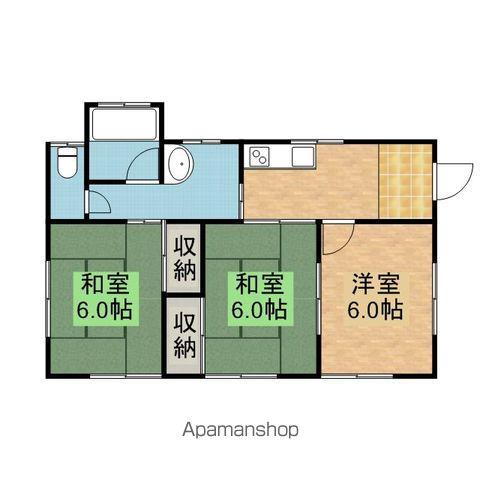 鹿島線 鹿島サッカースタジアム駅 徒歩53分 1階建 築30年(3K)の間取り写真
