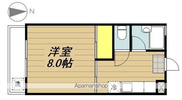 金沢コーポ(1DK/2階)の間取り写真