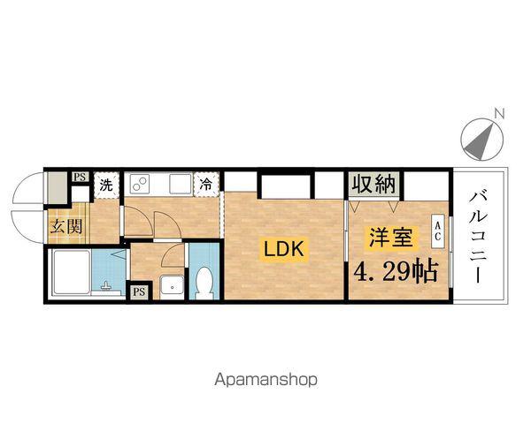 八王子市明神町プロジェクト(1LDK/1階)の間取り写真