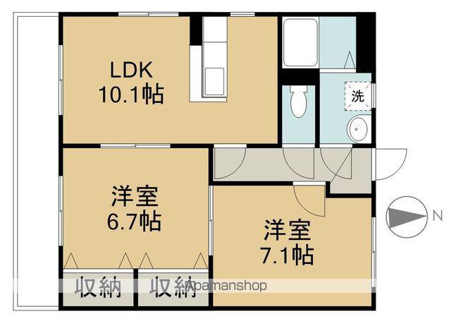 ユーミーノムラⅡ(2LDK/1階)の間取り写真