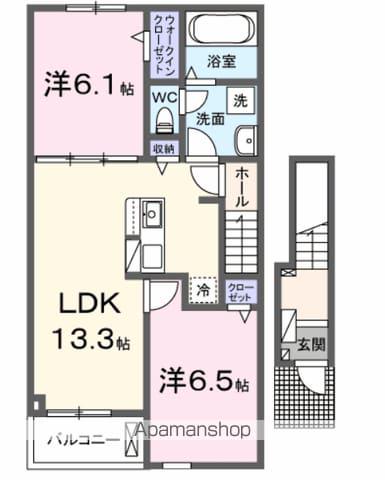 ベル オーブ Ⅰ(2LDK/2階)の間取り写真