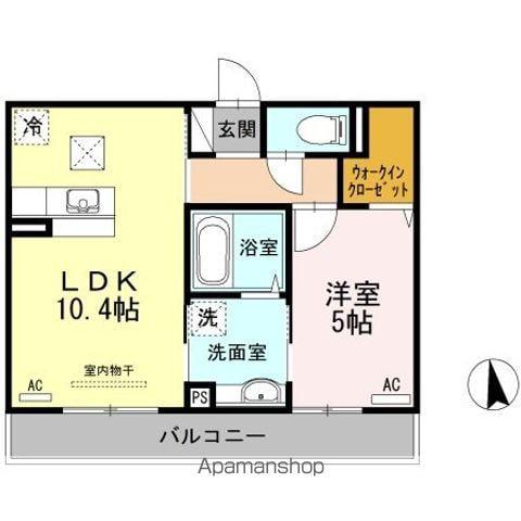 コーポブリックス(1LDK/1階)の間取り写真