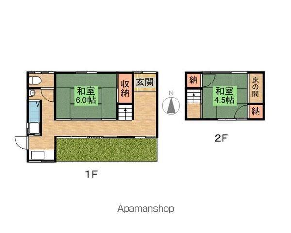 名古屋市桜通線 桜山駅 徒歩13分 2階建 築71年(2K)の間取り写真
