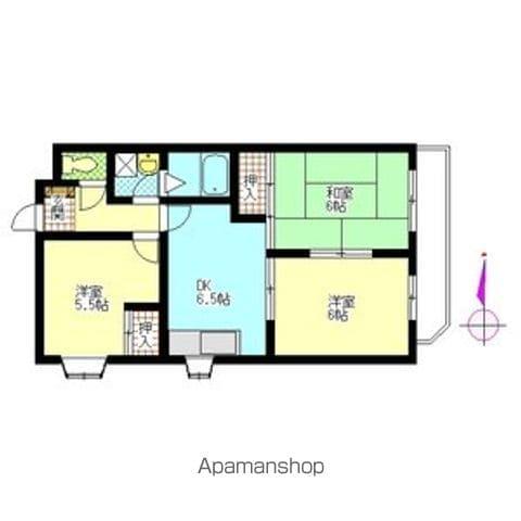 フローラタウン(3DK/4階)の間取り写真