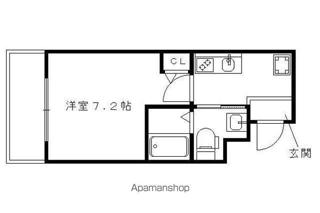 いろは梅小路(1K/3階)の間取り写真