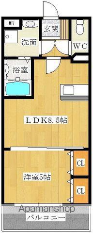 レイランド高宮(1DK/5階)の間取り写真