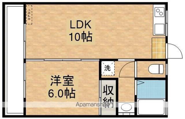 久保園ハイツ(1LDK/2階)の間取り写真