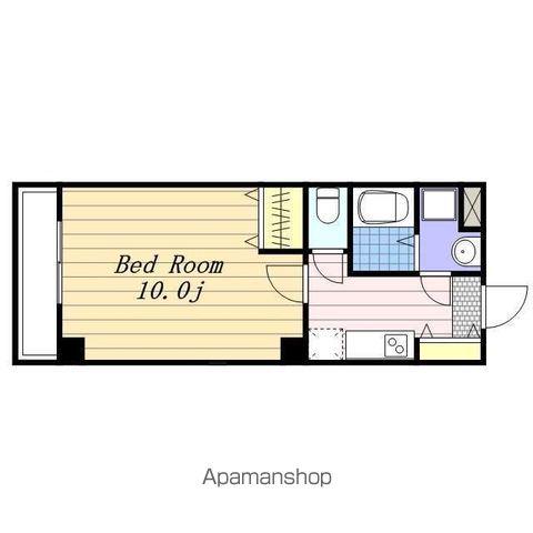 カーサノザキⅦ(1K/3階)の間取り写真