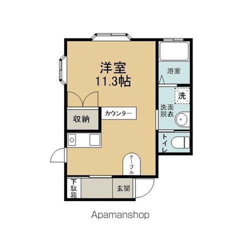 クレモナ館(ワンルーム/1階)の間取り写真