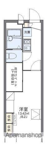 レオパレスルーラル(1K/1階)の間取り写真