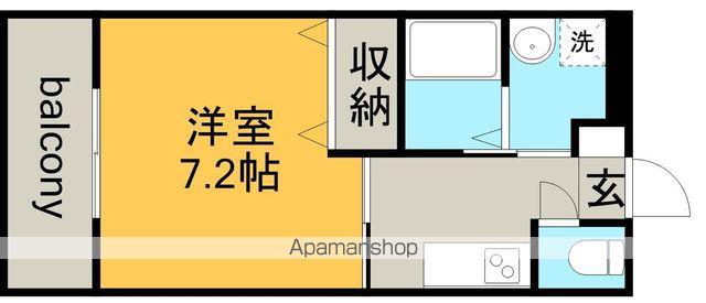 MARCHE一宮(1K/8階)の間取り写真