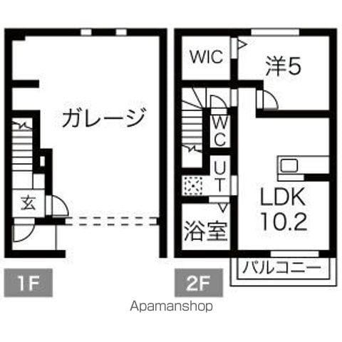 FREE STAGE I(1LDK/1階)の間取り写真