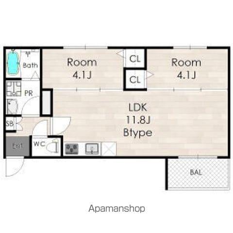 LECLERC IZUMISANOⅡ(2LDK/2階)の間取り写真