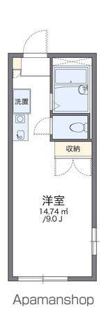 レオパレスハピネス昭和(1K/1階)の間取り写真