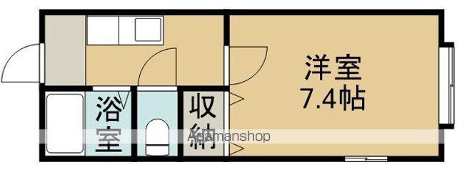 アークヒルズ21(1K/2階)の間取り写真