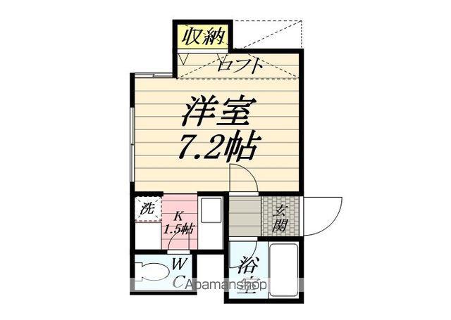 マ・メゾンKAWAI(ワンルーム/2階)の間取り写真
