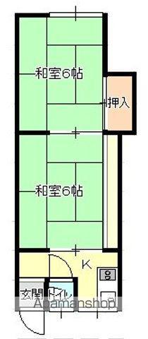 西平アパート(2K/2階)の間取り写真