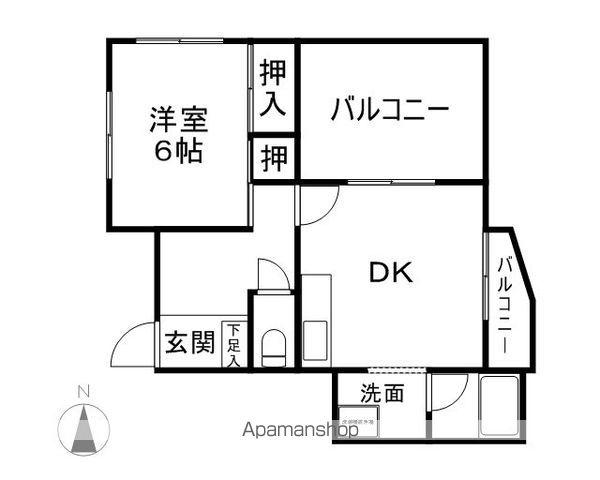 アーク・イン・パーク(1LDK/3階)の間取り写真